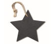 Christmas tree pendant in the shape of a black star colour black