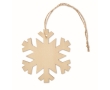 Wooden Christmas decoration in the shape of a snowflake colour wood