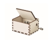 Christmas music box with the song Merry Christmas colour wood