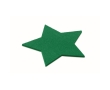 Star-shaped felt coasters, set of 4 colour green