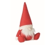 Felt Christmas elf stuffed with cotton for decoration colour red