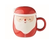 Mug in the shape of a cheerful Santa Claus, 370 ml colour red