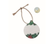 Christmas decorations with seed paper that can be planted colour white