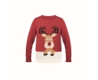 Christmas sweater with a festive look (size S-M) colour red