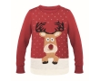 Christmas jumpers in 3 fun designs, (sizes L-XL) colour red