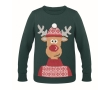 Christmas jumpers in 3 fun designs, (sizes L-XL) colour green