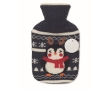 Hot water bottle with Christmas cover, 250ml capacity colour navy-blue