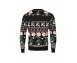 Christmas jumper with 10 LED lights, size S/M colour black
