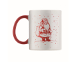 Ceramic mug, Christmas design, matching handle, 300 ml colour off white