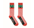 Pair of Christmas socks, customisable tag colour red