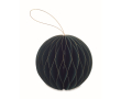 Foldable paper ornament, Christmas bauble shape colour green