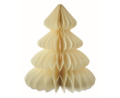 Foldable paper ornament, Christmas tree shape colour beige