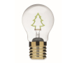 Decorative LED bulb with filament design and battery operation colour neon green