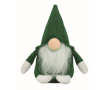 Decorative felt gnome with polyester beard and cotton filling colour green