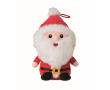 Polyester Santa Claus soft toy with embroidery and hanging loop colour red