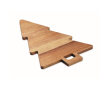 Acacia wood Christmas tree serving board colour wood