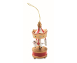Wooden carousel decoration to hang on a Christmas tree colour gold