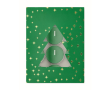 Set of 12 cinnamon-scented tealights in a Christmas gift box colour green