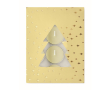 Set of 12 cinnamon-scented tealights in a Christmas gift box colour beige