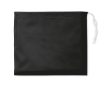 Foldable raincoat with hood for promotional gifting colour black