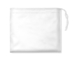 Foldable raincoat with hood for promotional gifting colour white