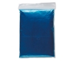 Foldable rain jacket with hood, bagged colour blue