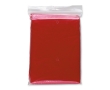 Foldable rain jacket with hood, bagged colour red