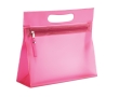 Transparent toiletry bag for hand luggage in various colours colour fuchsia