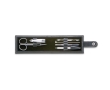 6-piece metal manicure set in a printable case colour black