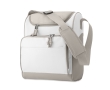 Cooler bag with front pocket made of polyester colour white