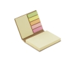 Sticky notes in 2 sizes in a notepad colour beige
