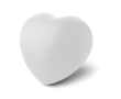 Heart-shaped stress ball in white or red as an employee gift colour white