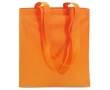 Affordable non-woven bag in attractive colours, 80 g/m2 colour orange