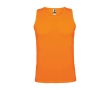 Children's sports t-shirt with removable label, 140 g/m2, Roly  colour neon orange