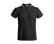 Children's short-sleeve sports polo shirt, 140 g/m2, Roly colour white/black