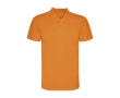 Children’s pique-knit technical polyester polo shirt, 150 g/m², Roly colour neon orange