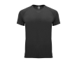 Children’s 100% polyester technical t-shirt, 135 g/m², Roly colour black