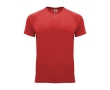 Children’s 100% polyester technical t-shirt, 135 g/m², Roly colour red