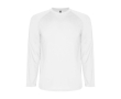 Children's long-sleeve technical sports t-shirt, 150 g/m2, Roly  colour white