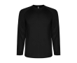 Children's long-sleeve technical sports t-shirt, 150 g/m2, Roly  colour black