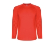 Children's long-sleeve technical sports t-shirt, 150 g/m2, Roly  colour red