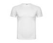 Children’s pique-knit technical polyester t-shirt, 150 g/m², Roly colour white
