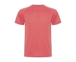 Children’s pique-knit technical polyester t-shirt, 150 g/m², Roly colour coral