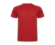 Children’s pique-knit technical polyester t-shirt, 150 g/m², Roly colour red