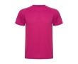 Children’s pique-knit technical polyester t-shirt, 150 g/m², Roly colour fuchsia