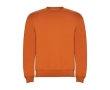 Children’s cotton and polyester jersey sweater, 280 g/m², Roly colour orange