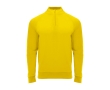 Children's long-sleeve sweatshirt with short zip, 200 g/m2, Roly  colour yellow