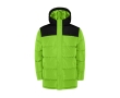 Children's padded polyester jacket with elasticated cuffs, Roly  colour lime