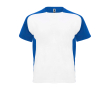 Kids’ two-tone sports T-shirt, 140 g/m2, Roly Bugatti colour royal blue