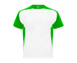 Kids’ two-tone sports T-shirt, 140 g/m2, Roly Bugatti colour green